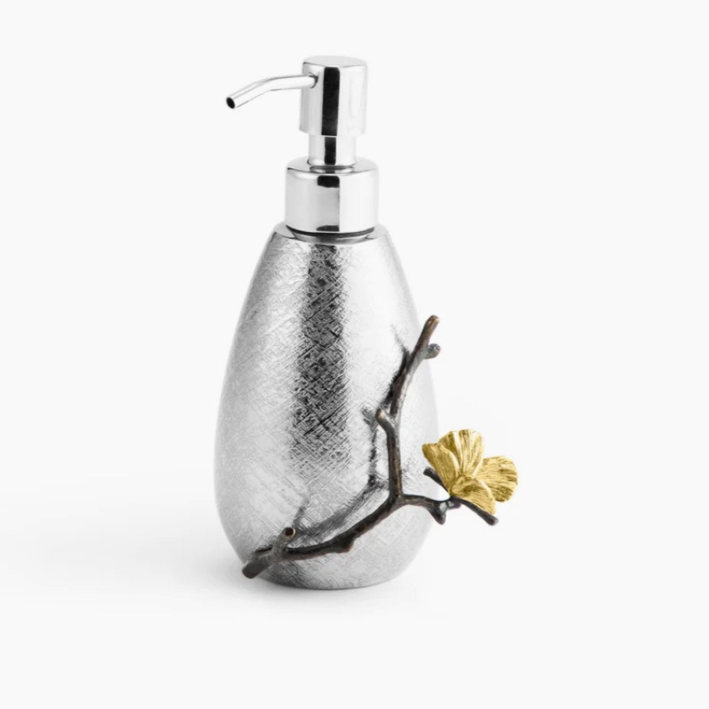 Michael Aram Butterfly Gingko Soap Dispenser Stainless steel